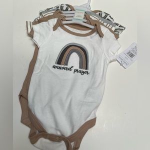NWT. Baby gear “answered prayers” set on 5 onesies